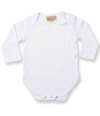 LW052 L/S Baby Bodysuit White colour image